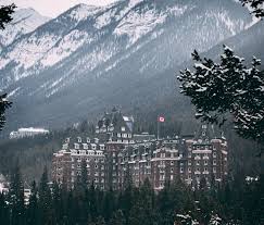 Scenic Canadian vacation destination with mountains and forests